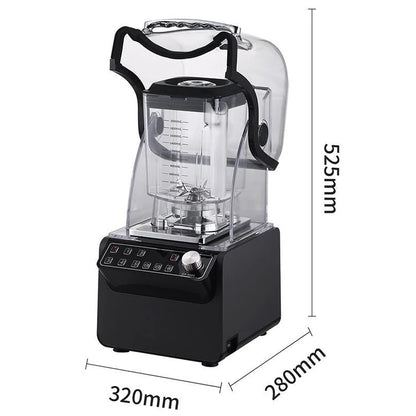 1800W Heavy Duty Commercial Grade Blender Mixer Juicer High Power Food Processor Ice Smoothie Bar Fruit Blender 26000RPM 110V